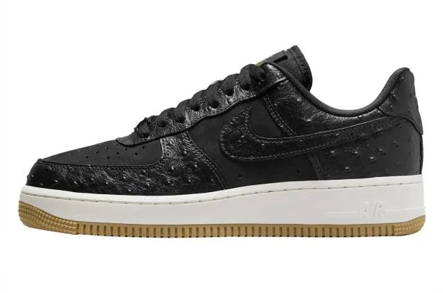 Nike Air Force 1 Low Black Ostrich