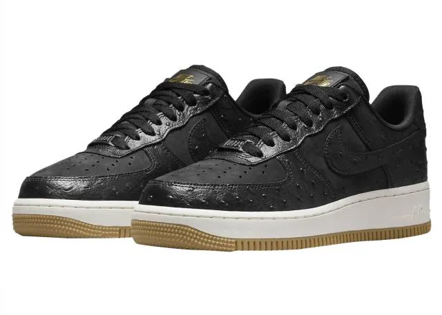 Nike Air Force 1 Low Black Ostrich