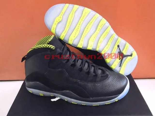 Nike Air Jordan X 10 Retro Black Venom Green