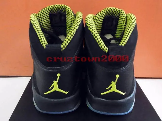 Nike Air Jordan X 10 Retro Black Venom Green