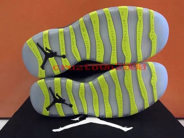 Nike Air Jordan X 10 Retro Black Venom Green