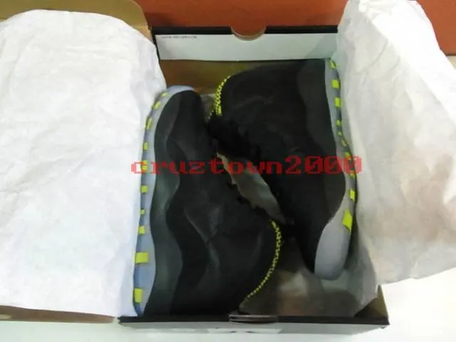 Nike Air Jordan X 10 Retro Black Venom Green