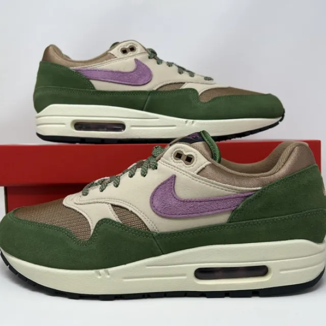 Nike Air Max 1 NH Treeline 2022 Green Light Bordeaux Men...