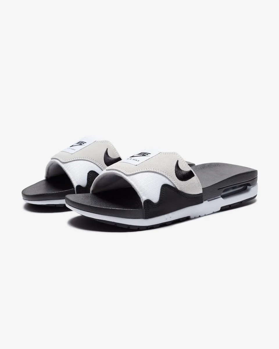 NIKE AIR MAX 1 SLIDE - WHITE/ BLACK/ LTNEUTRALGREY