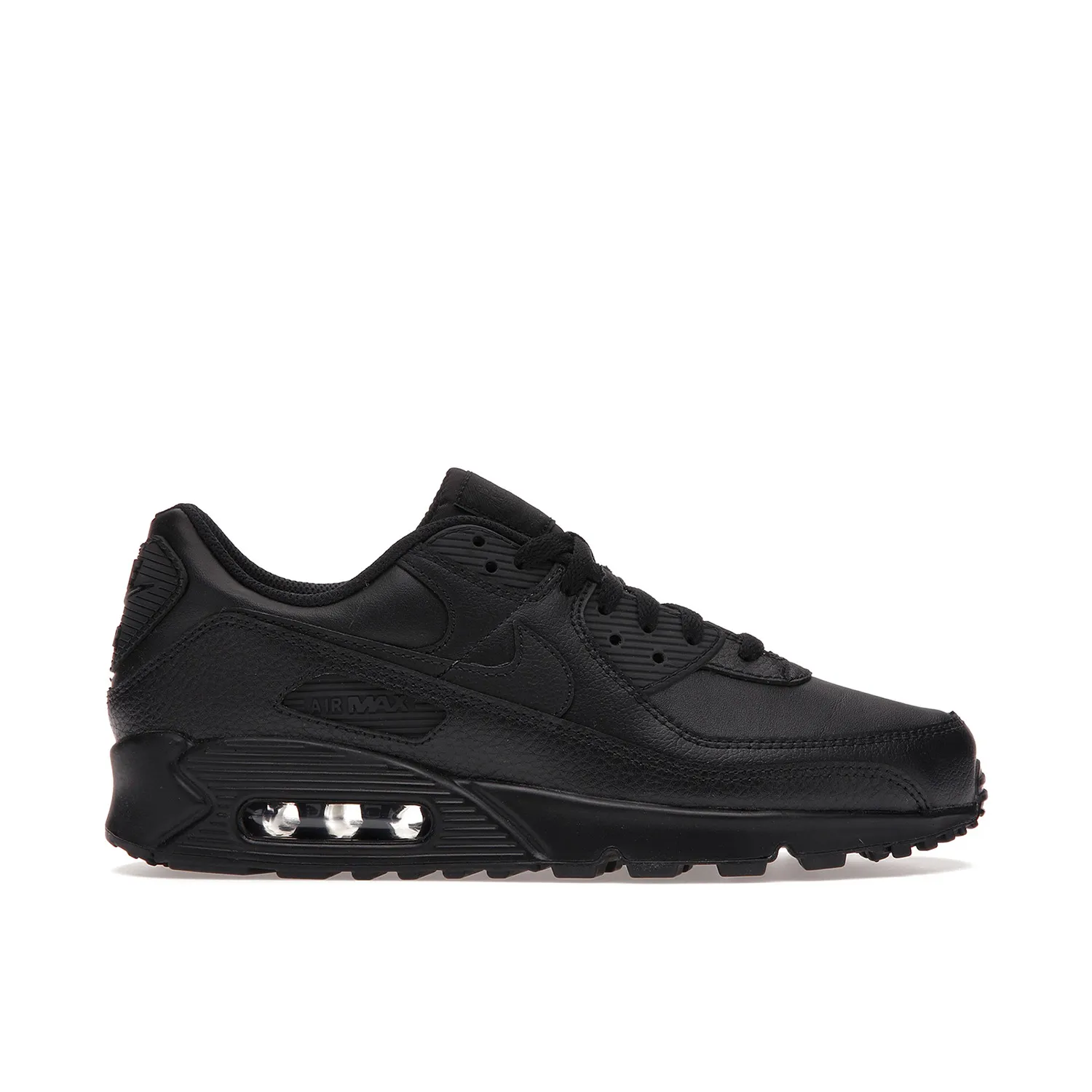 Nike Air Max 90 Triple Black Leather 2020 | CZ5594-001 | Laced