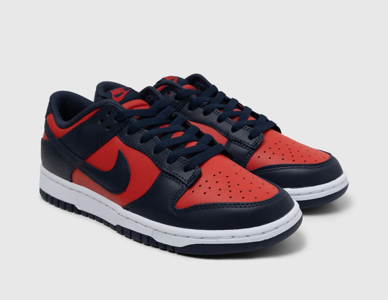 Nike Dunk Low Retro University Red / Obsidian - White