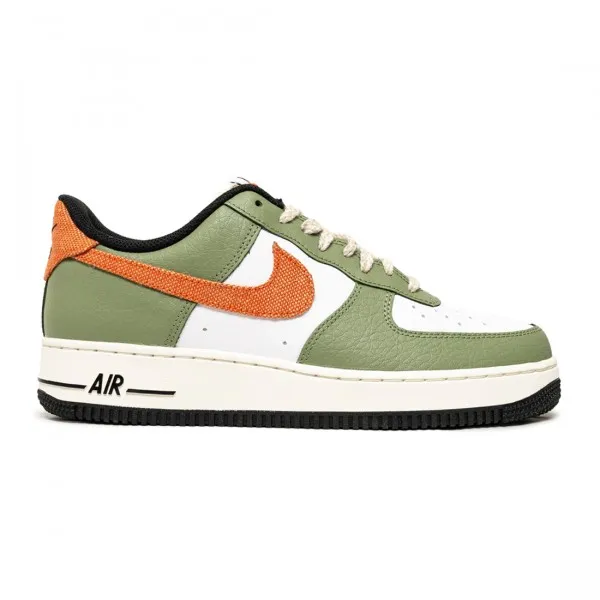 Nike Men Air Force 1 '07 (oil green / safety orange-white-sail)