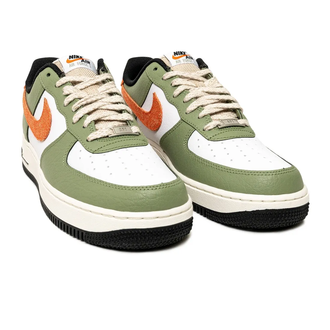 Nike Men Air Force 1 '07 (oil green / safety orange-white-sail)