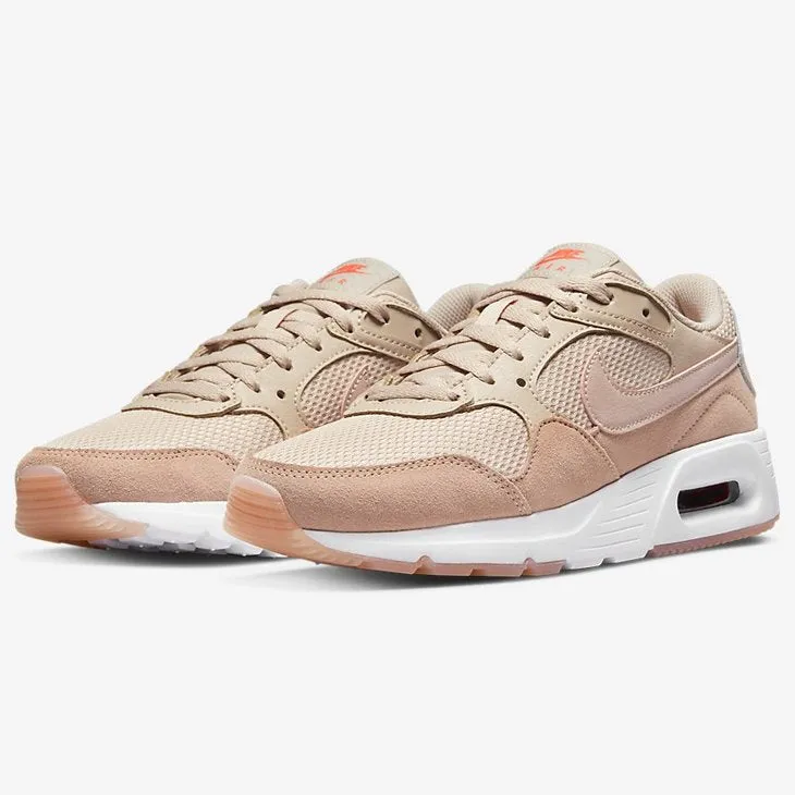 NIKE WOMENS AIR MAX SC - FOSSIL SONE/PINK OXFORD