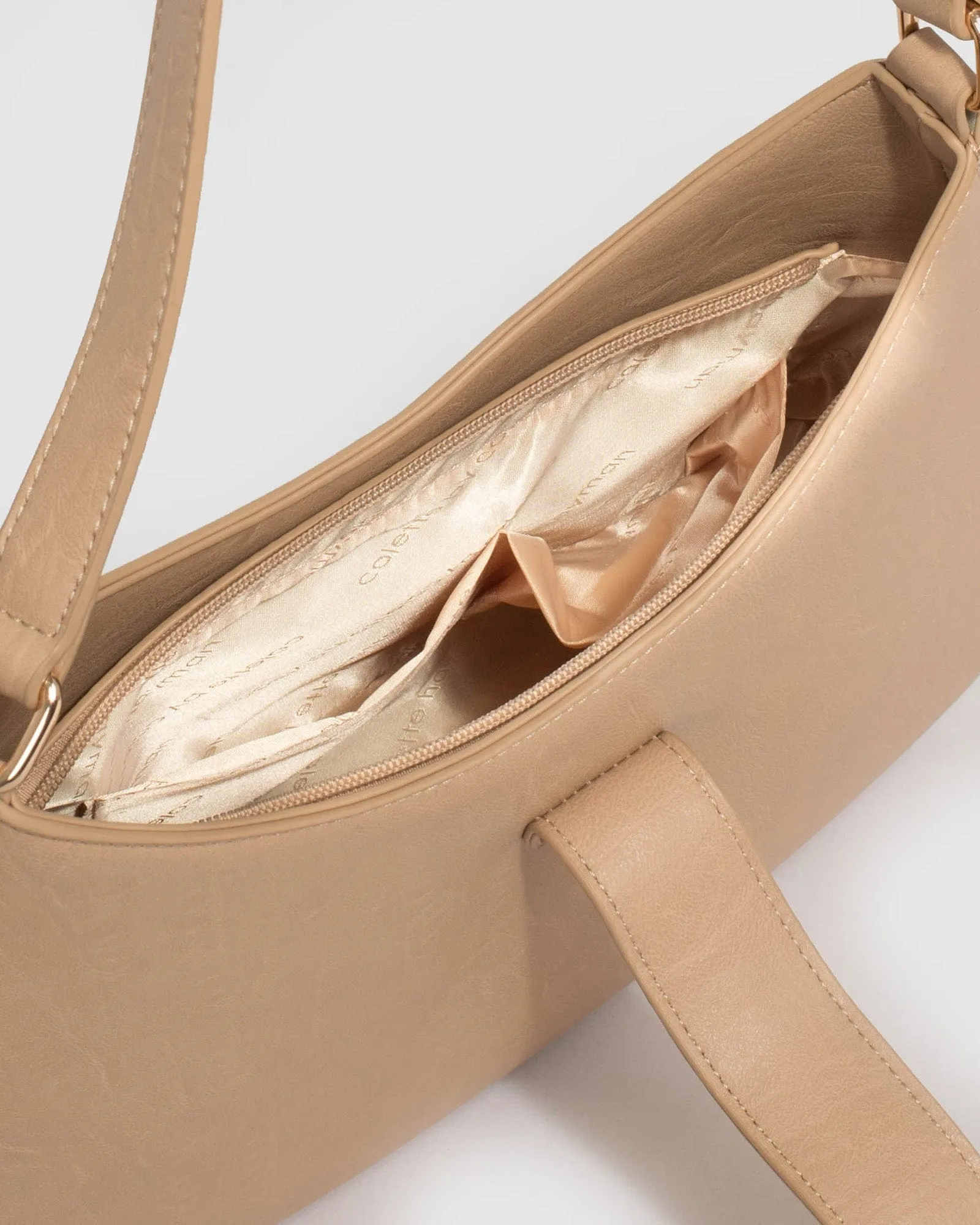 Nude Ulima Buckle Shoulder Bag