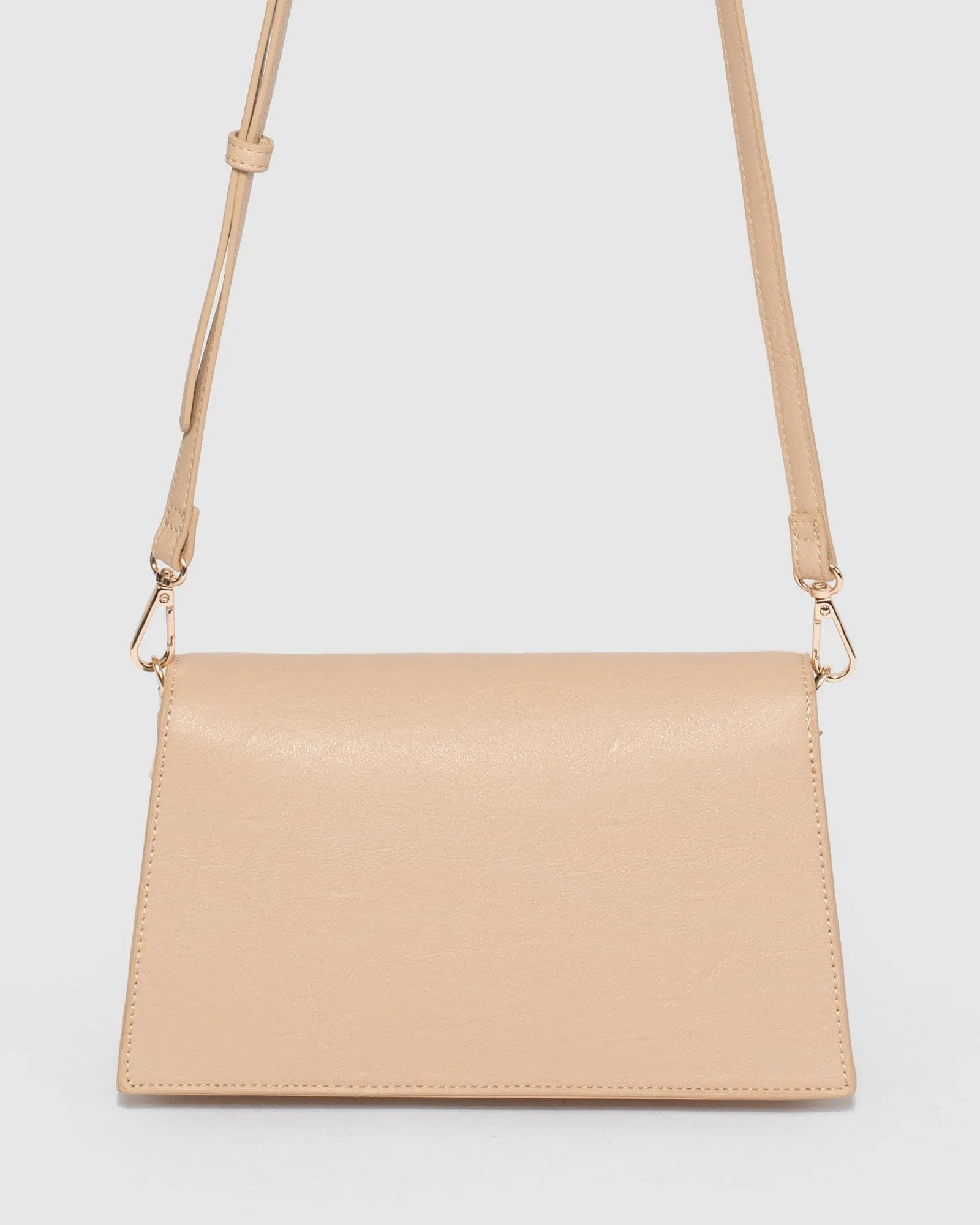 Nude Yamini Lock Shoulder Bag