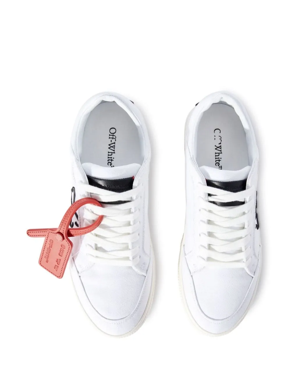 Off White    Off White Low Vulcanized Canvas Sneakers