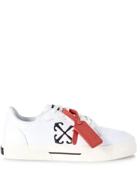 Off White    Off White Low Vulcanized Canvas Sneakers