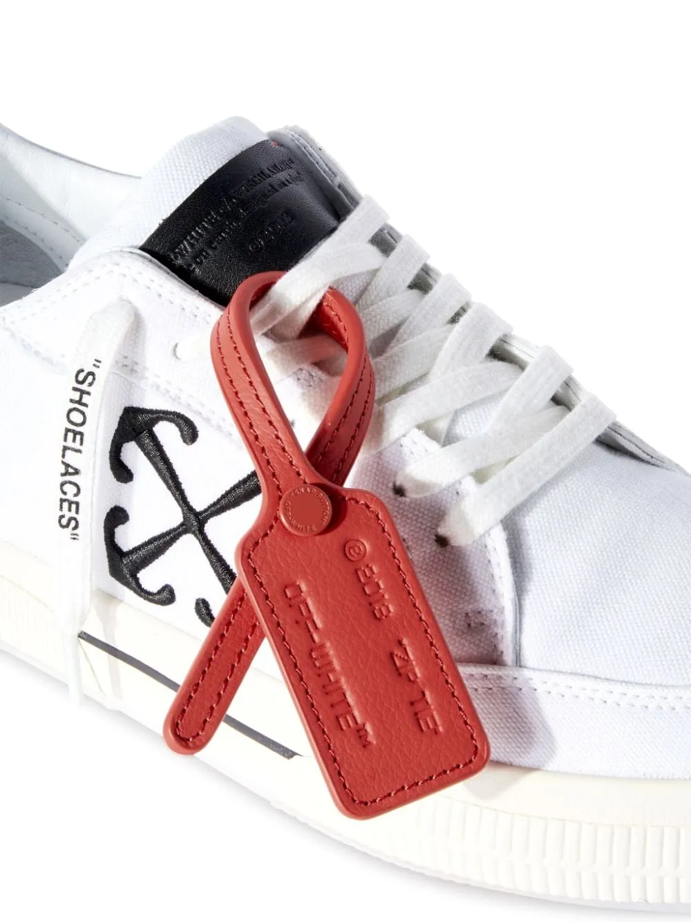 Off White    Off White Low Vulcanized Canvas Sneakers