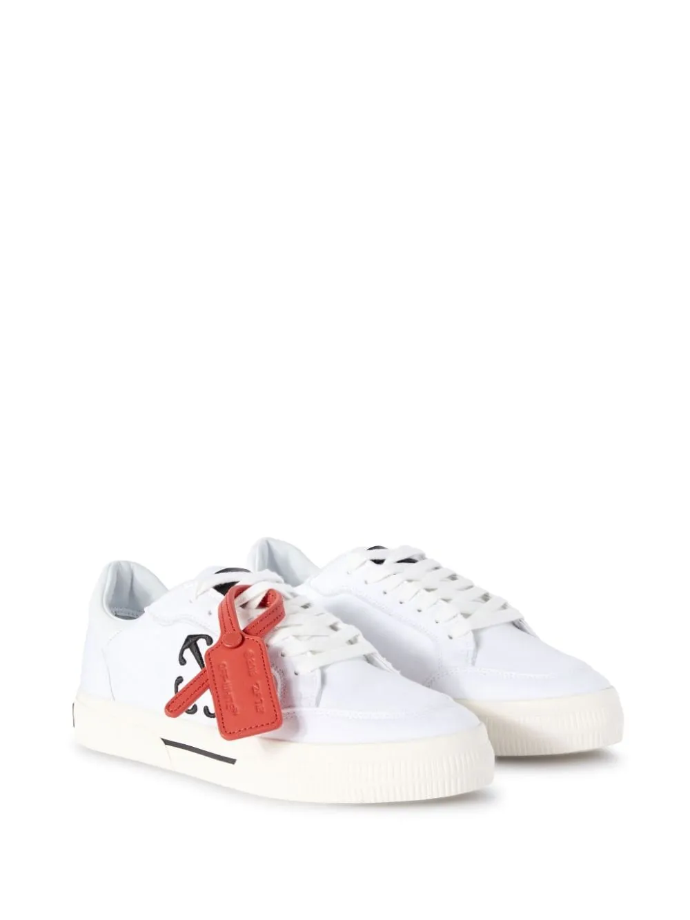 Off White    Off White Low Vulcanized Canvas Sneakers