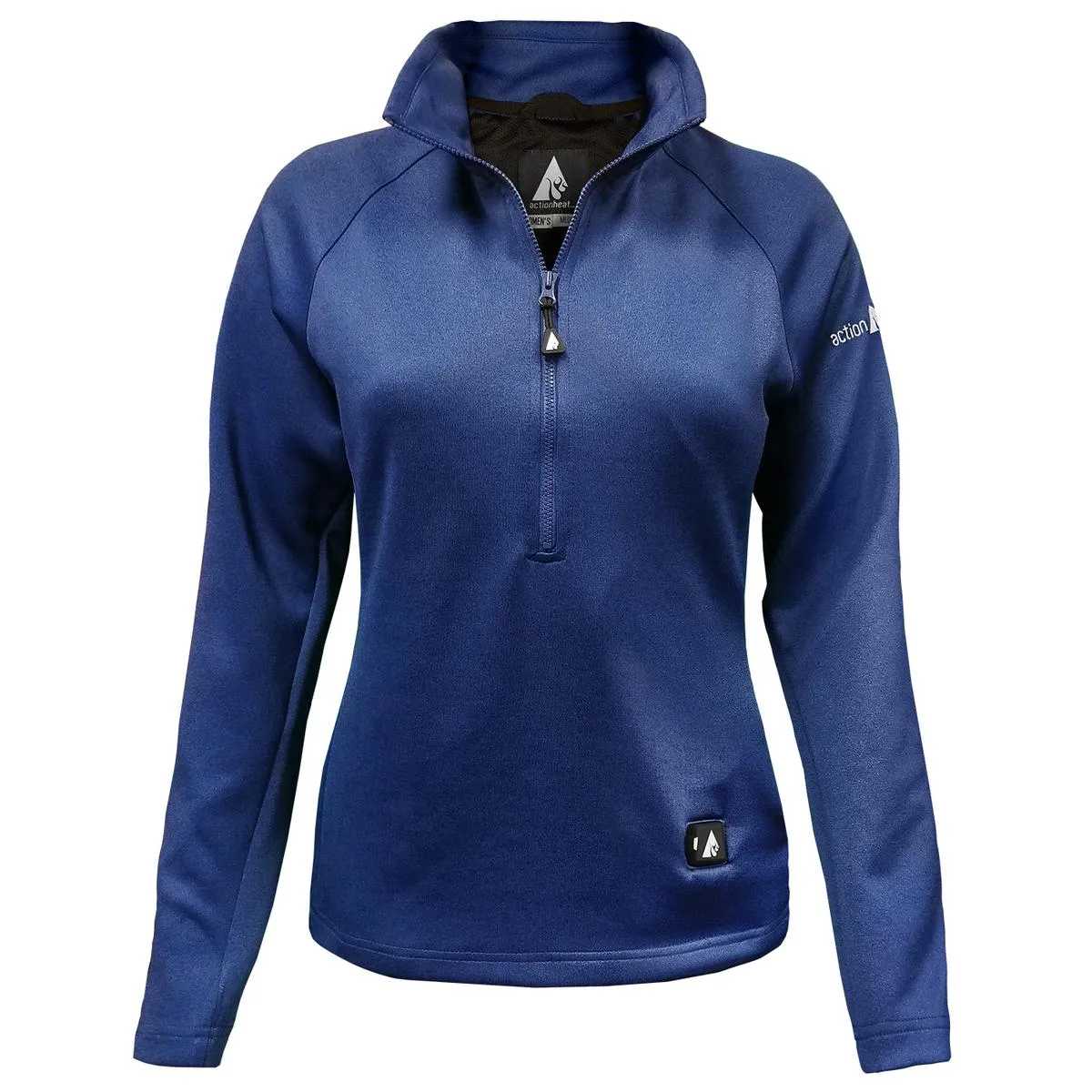 Open Box ActionHeat 5V Battery Heated 1/2 Zip Pullover Shirt - Women's