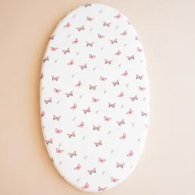 Oval Bassinet Sheet in Butterfly