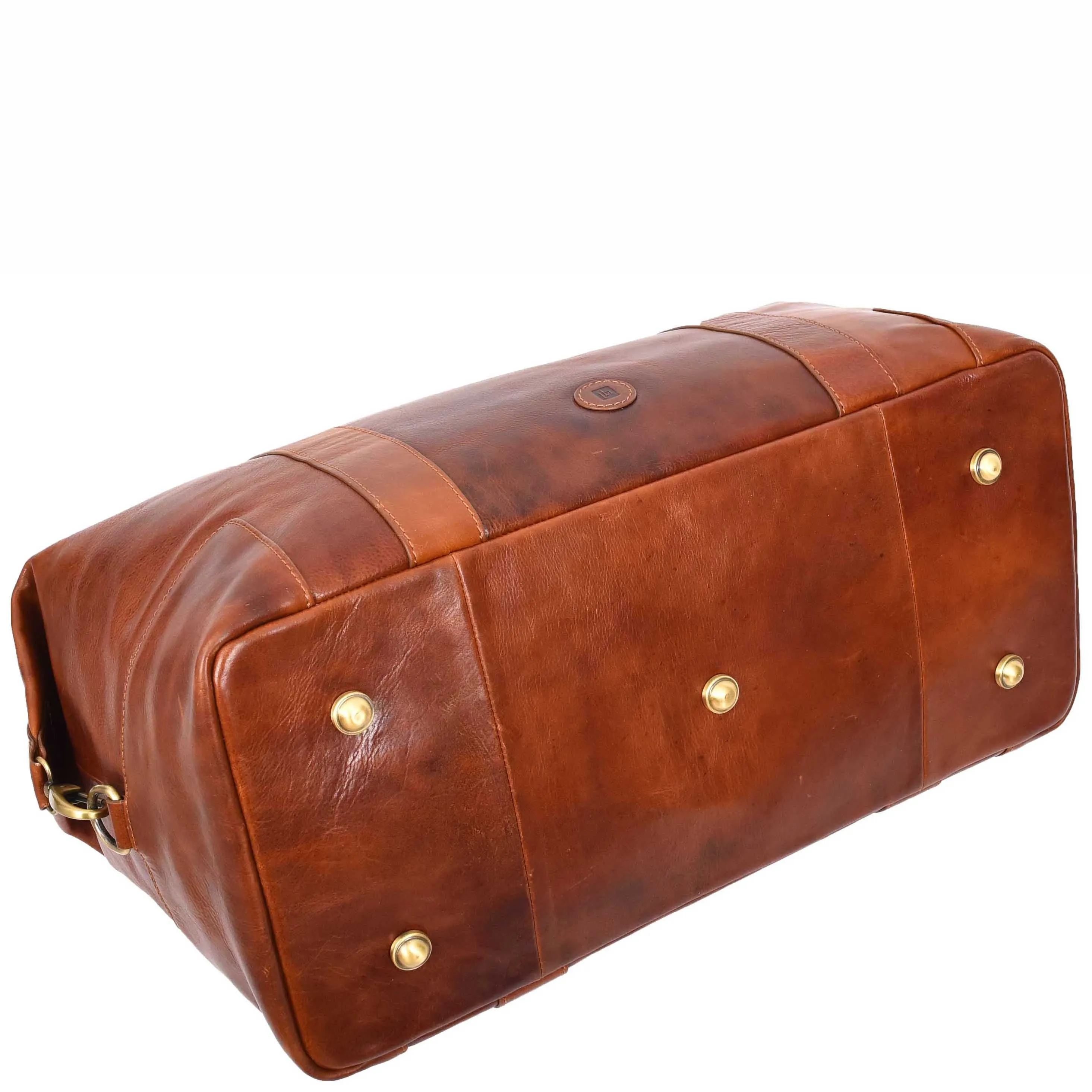 Overnight Weekend Leather Duffle Bag Travel Holdall HOL5002 Cognac