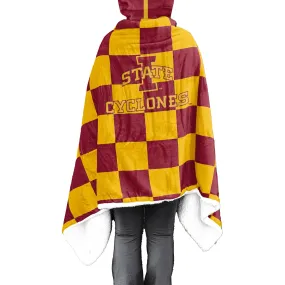 Pegasus  Iowa State Cyclones Youth 40 x 66 Checkered Sherpa Bloncho Hoodie