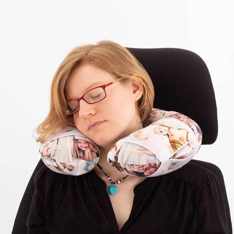 Personalised Neck Pillow. Personalised Travel Pillow UK