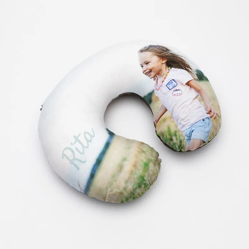 Personalised Neck Pillow. Personalised Travel Pillow UK