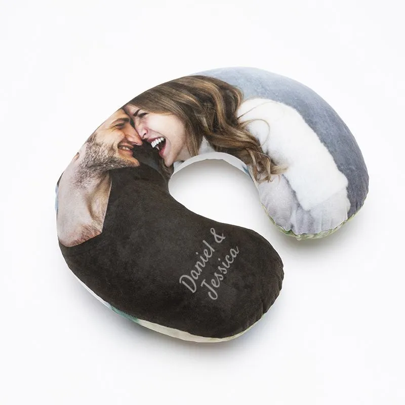 Personalised Neck Pillow. Personalised Travel Pillow UK