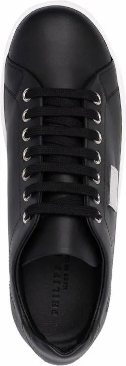 Philipp Plein logo-plaque low-top sneakers Black