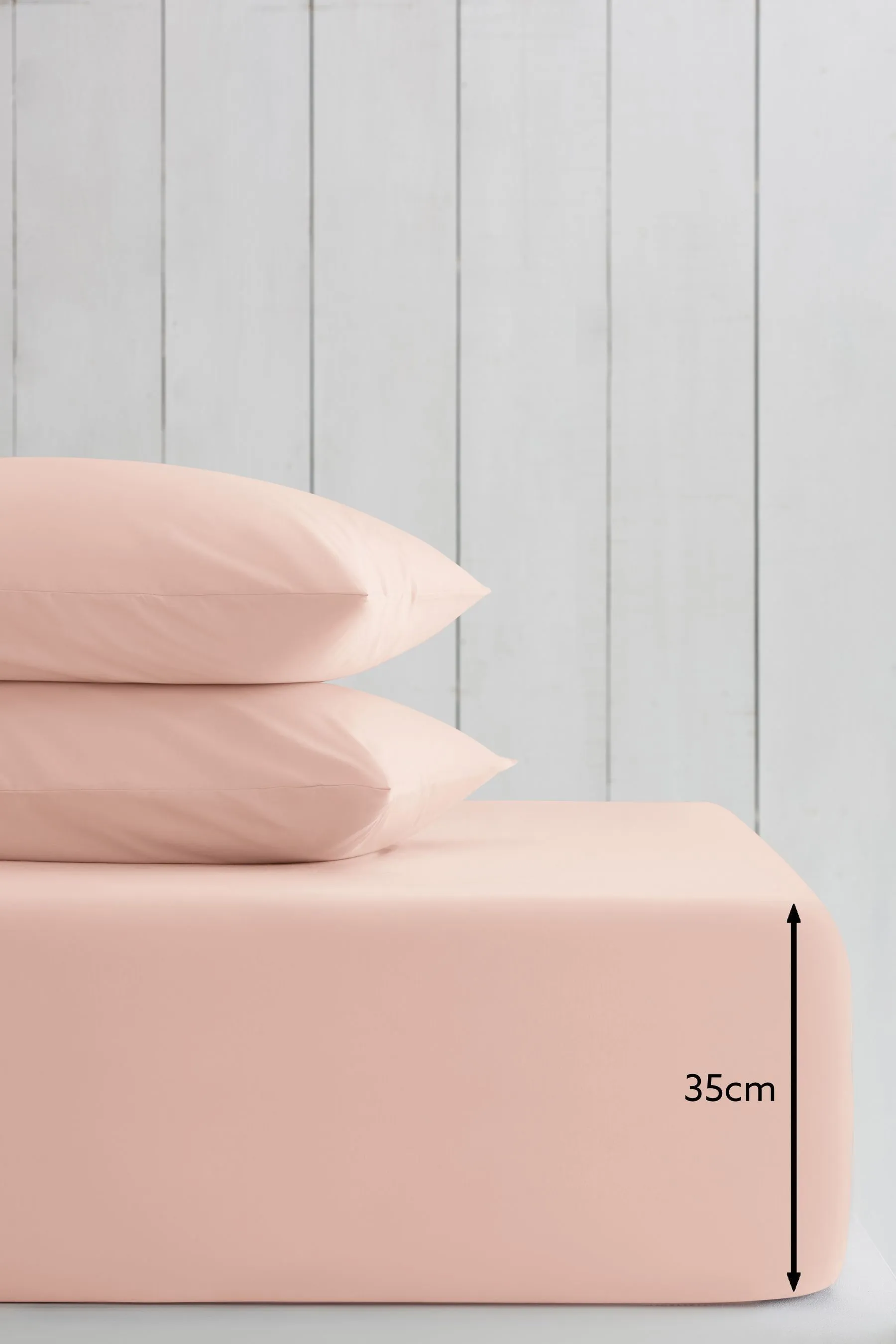 Pink Blush Cotton Rich Deep Fitted Sheet