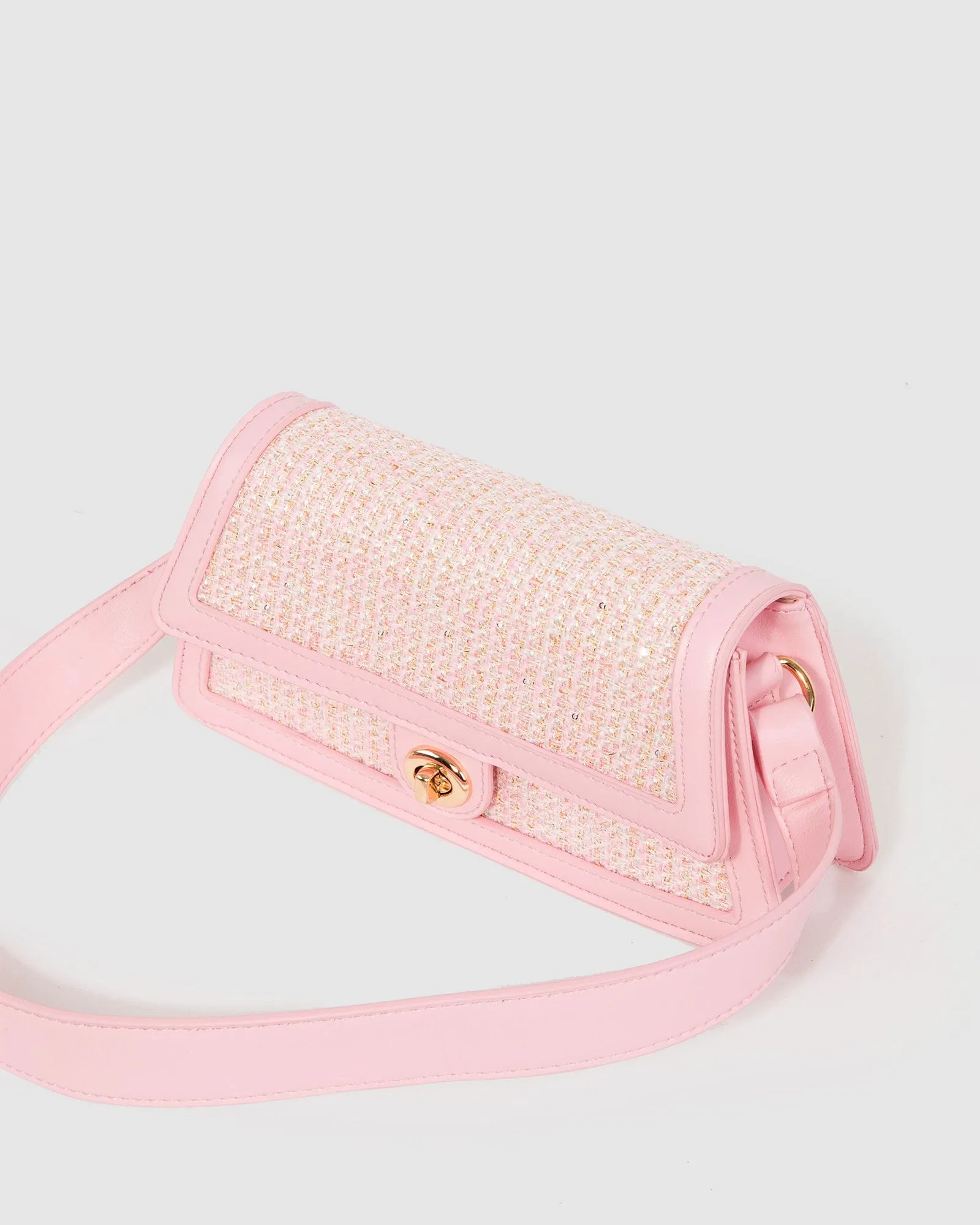 Pink Jenny Buckle Shoulder Bag