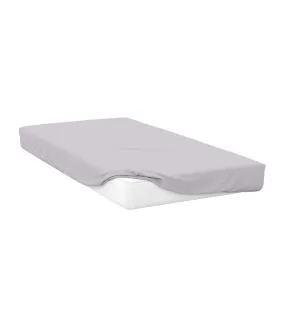 Polycotton extra deep fitted sheet cloud grey Belledorm