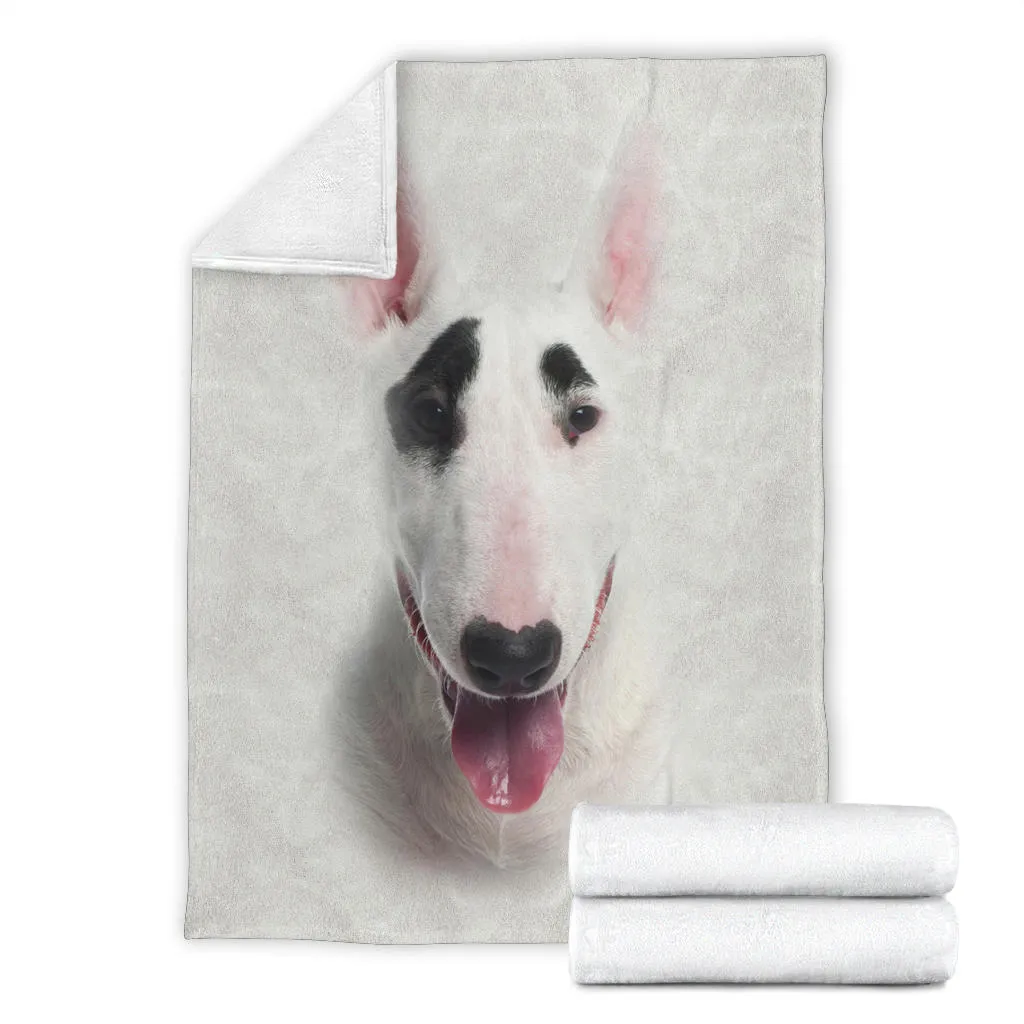 Premium Blanket Bull Terrier Face Hair