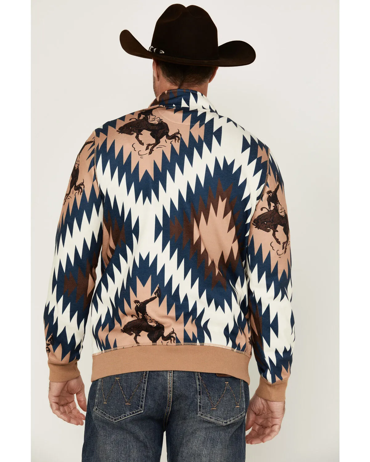 Product Name:  RANK 45® Men's Southwestern Print 1/4 Zip-Up Pullover