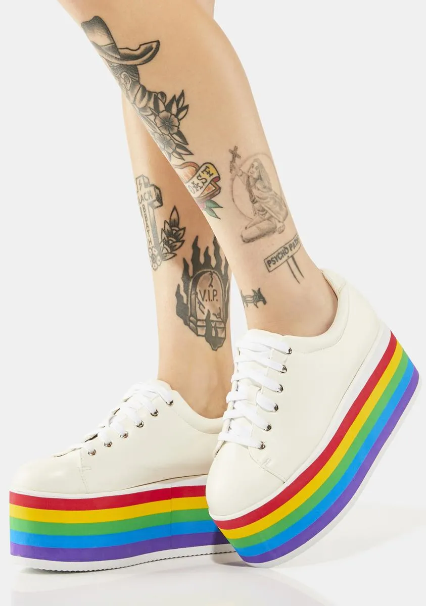 Pure Taste My Rainbow Platform Sneakers-