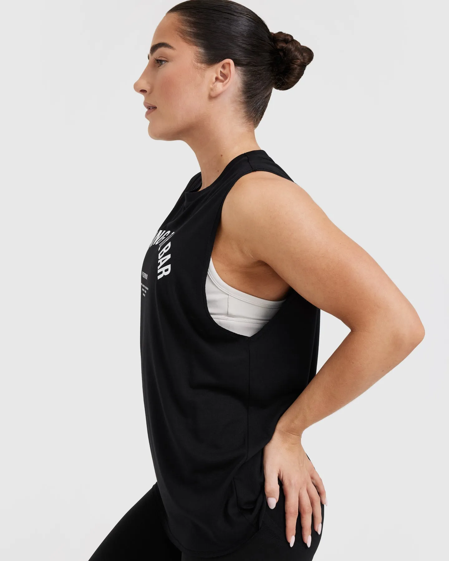 Raising The Bar Graphic Unisex Muscle Vest | Black