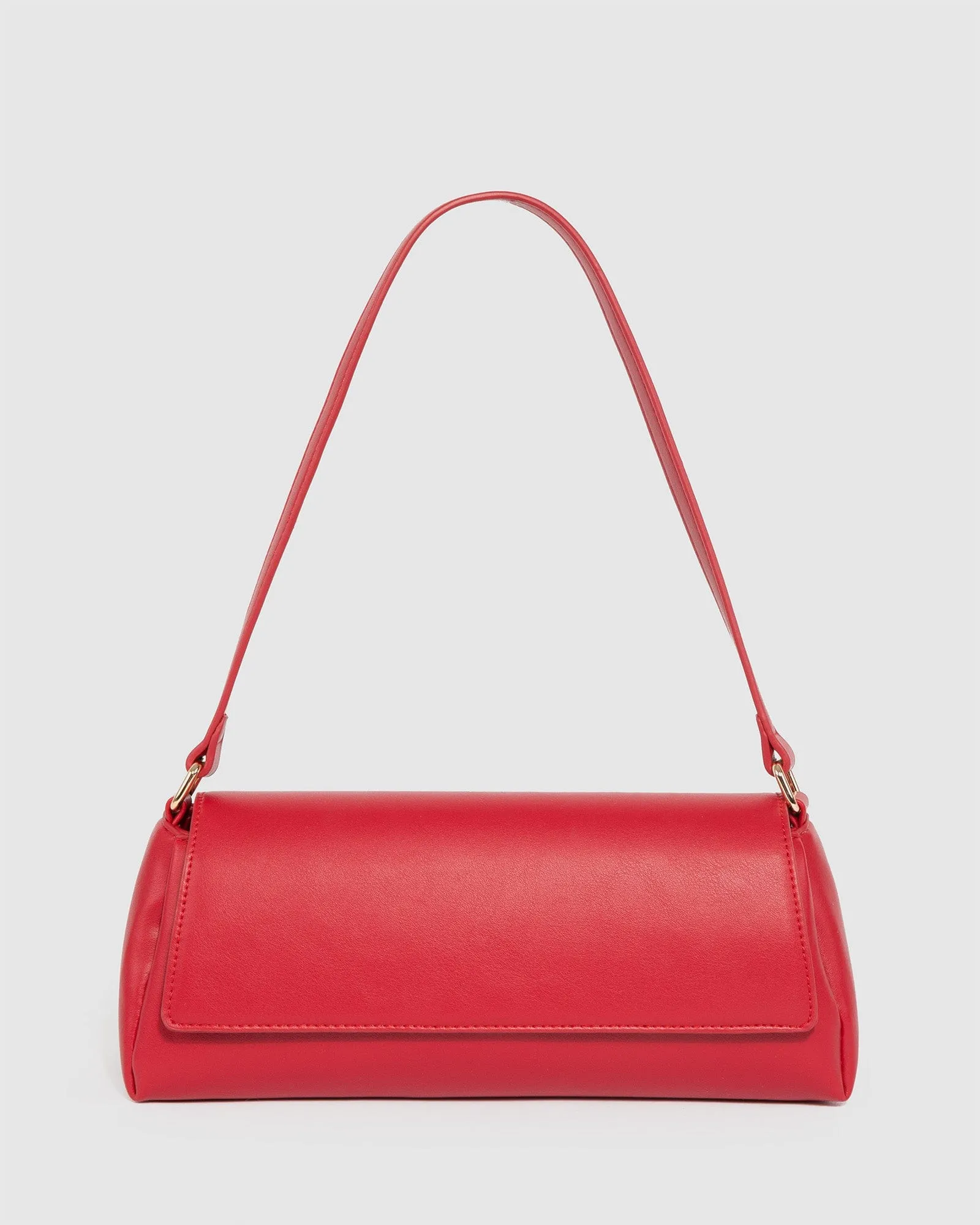 Red Keely Flap Shoulder Bag