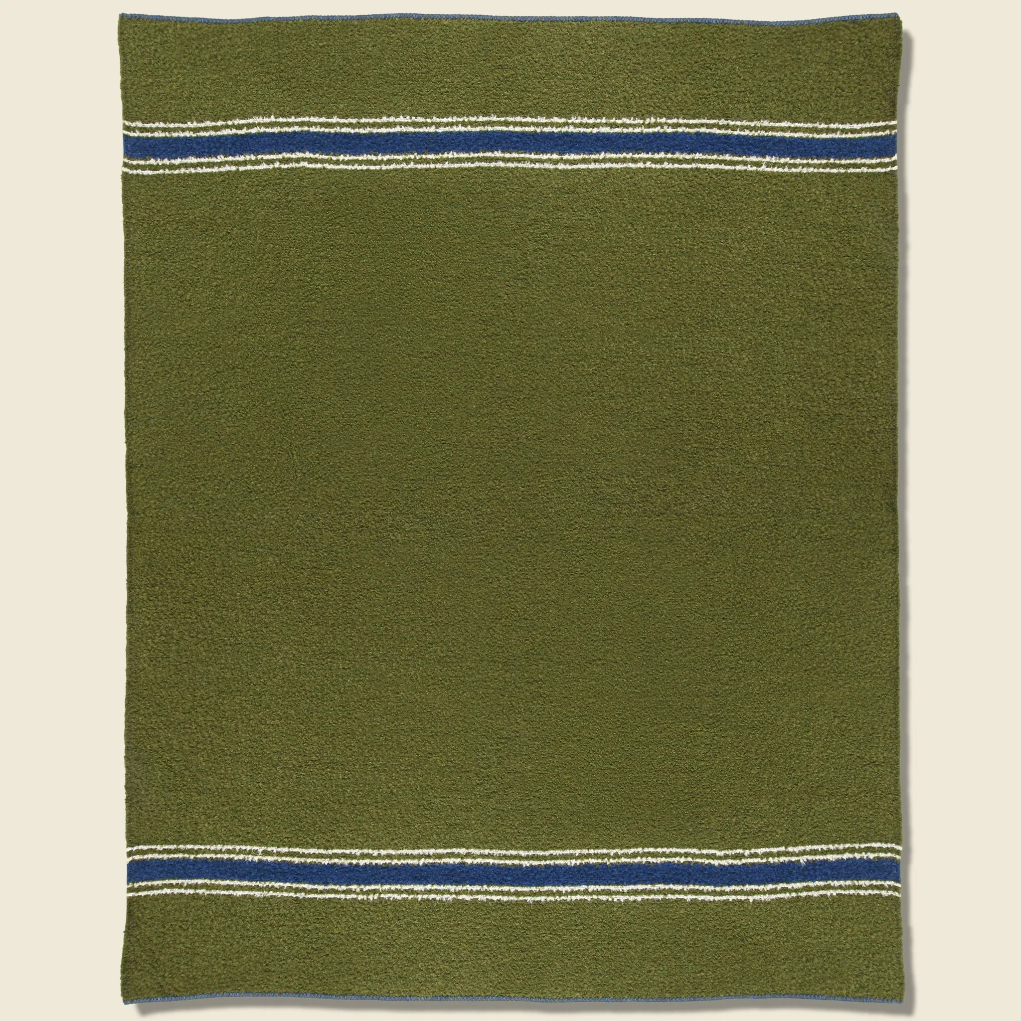 Riverton Throw Blanket - Moss/Blue