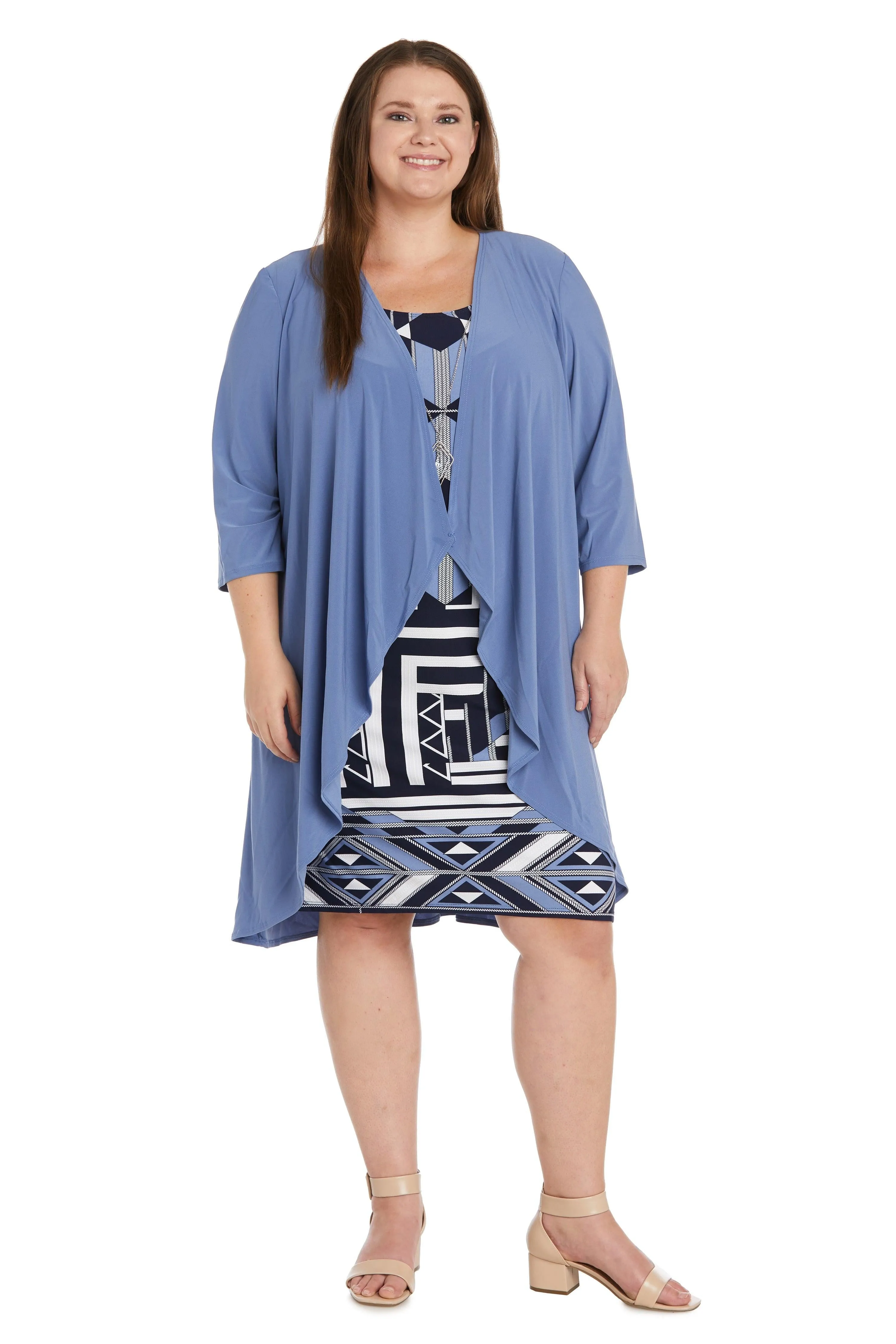 R&M Richards 9217W Short Plus Size Jacket Dress