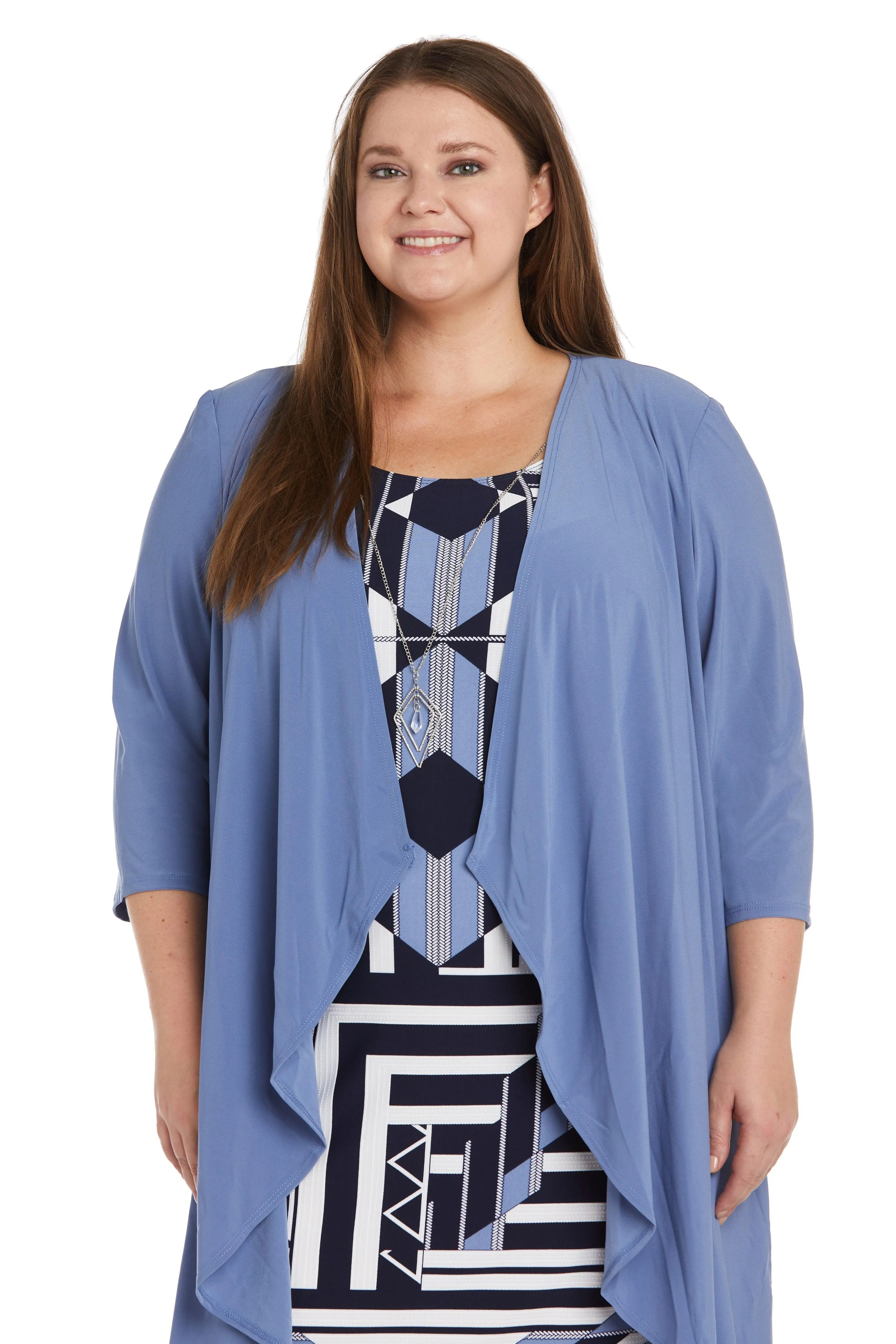 R&M Richards 9217W Short Plus Size Jacket Dress