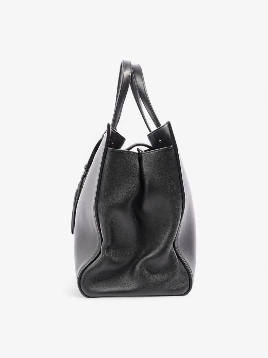 Saint Laurent Amber Tote Black Leather Medium