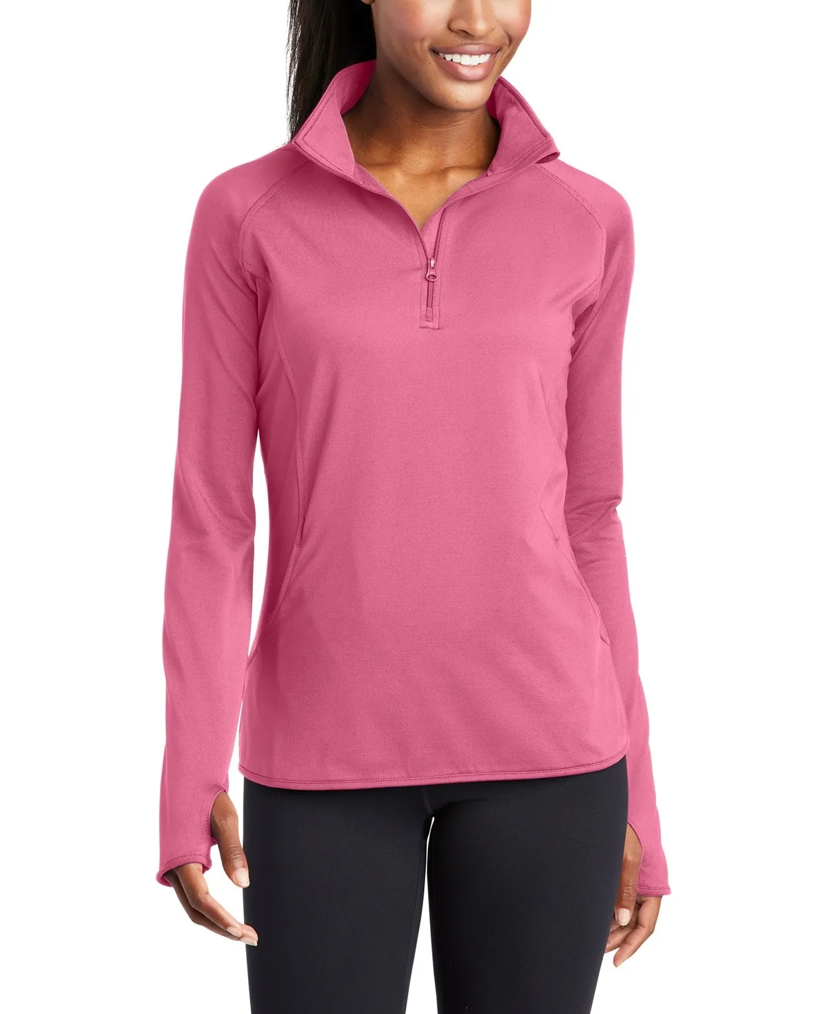 SanMar Women's Sport-Tek Sport-Wick Stretch 1/2-Zip Pullover #LST850