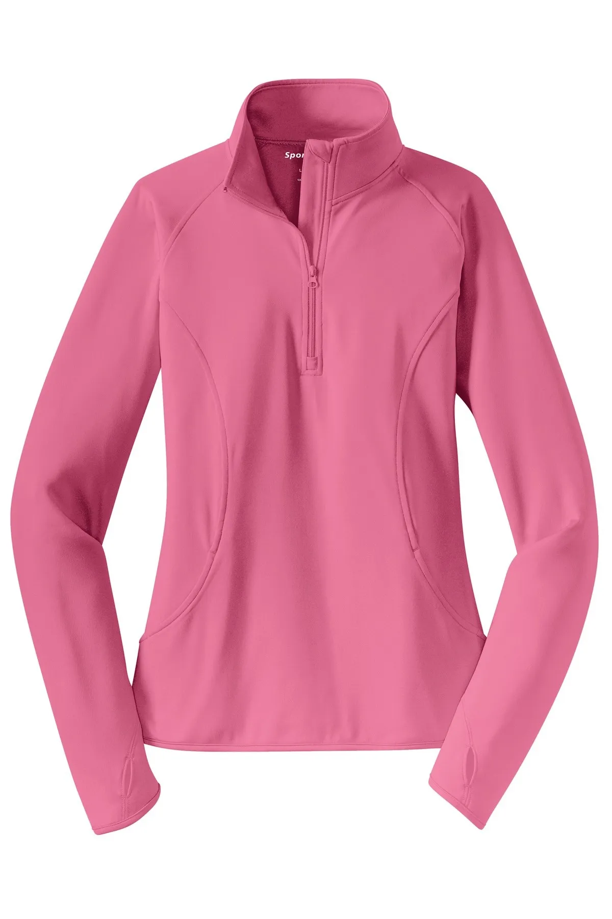 SanMar Women's Sport-Tek Sport-Wick Stretch 1/2-Zip Pullover #LST850