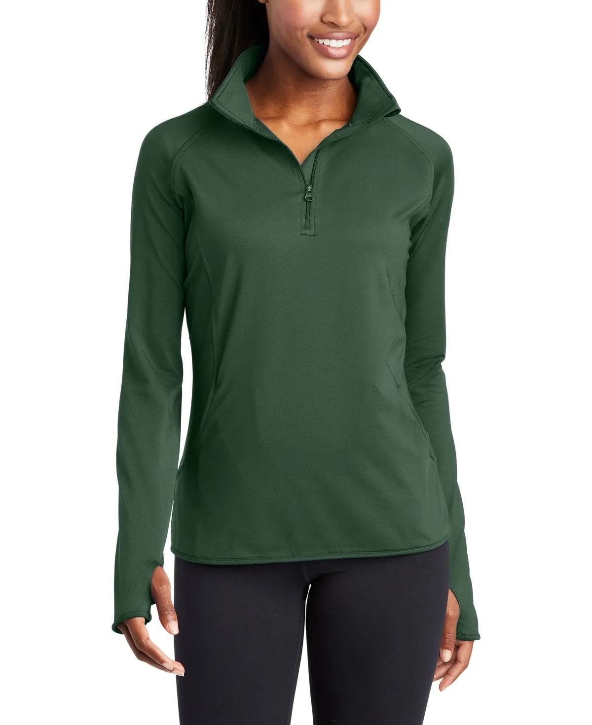 SanMar Women's Sport-Tek Sport-Wick Stretch 1/2-Zip Pullover #LST850