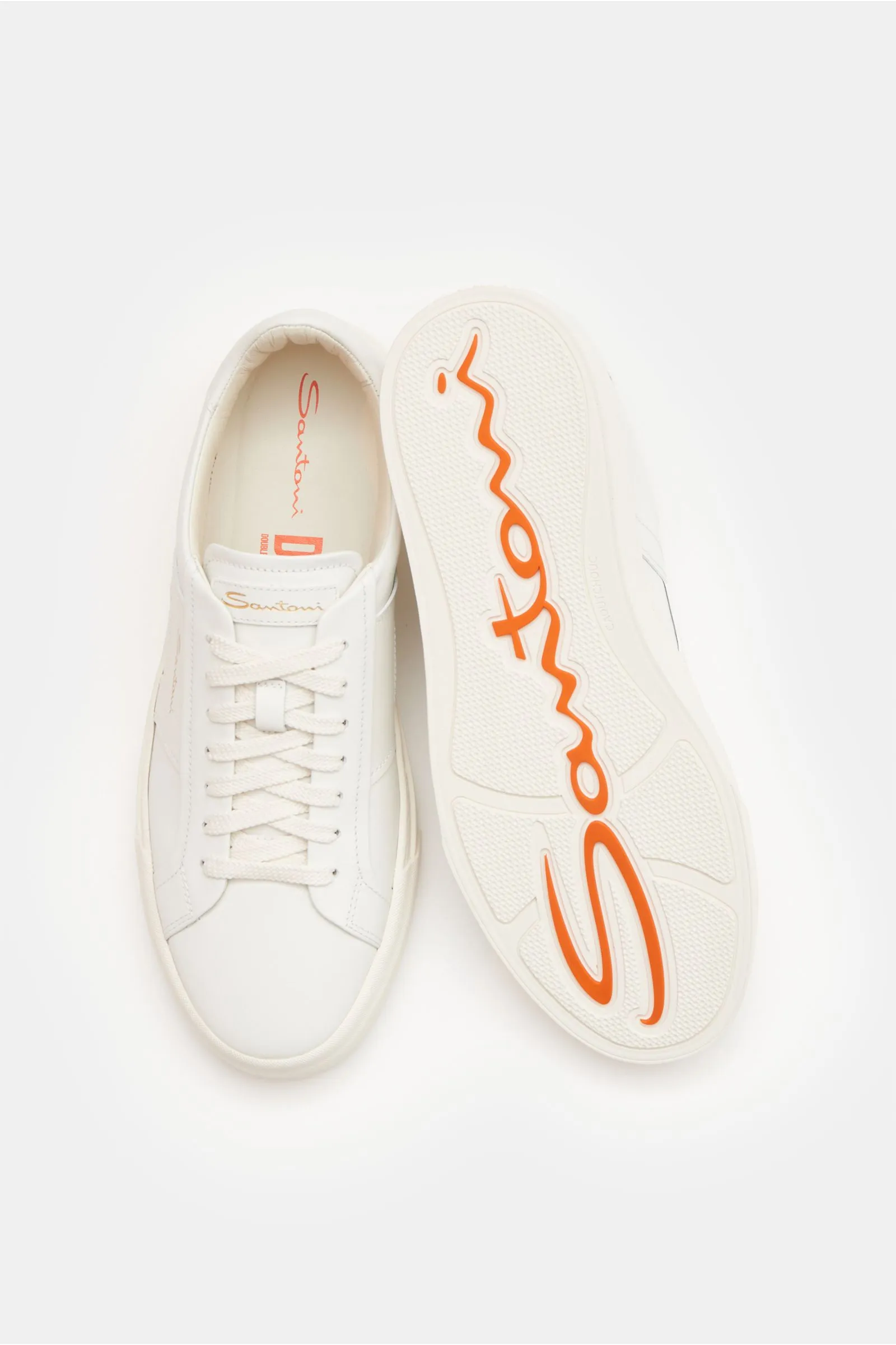 SANTONI sneakers 'Double Buckle' white