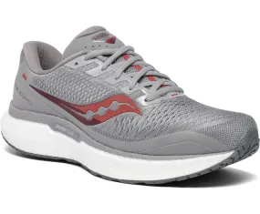 Saucony Mens Triumph 18 Running Shoe- Alloy/Red