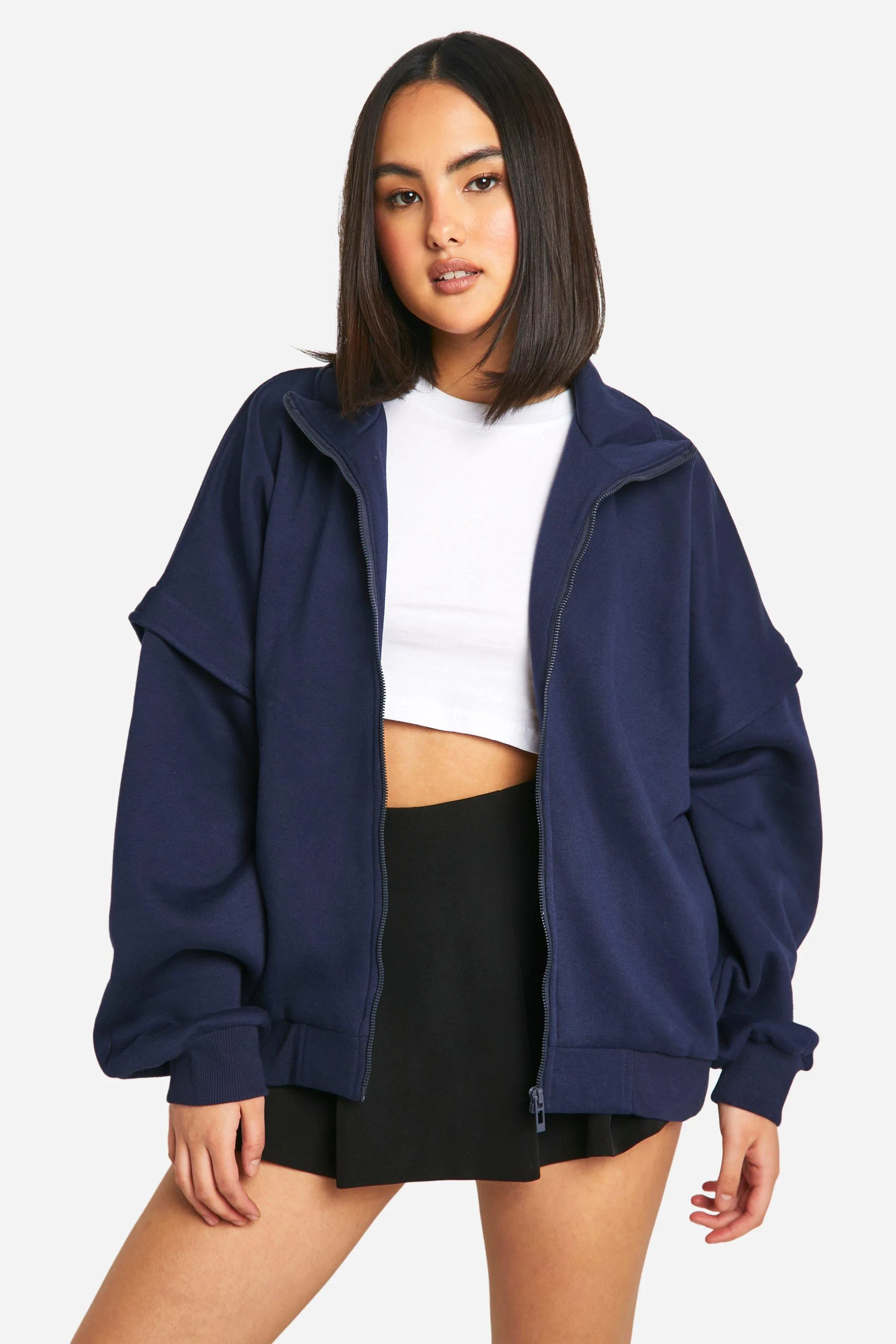 Shoulder Detail Bomber Jacket