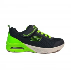 Skechers Microspec Max - Gorvix | Navy/Lime | Childrens Trainers