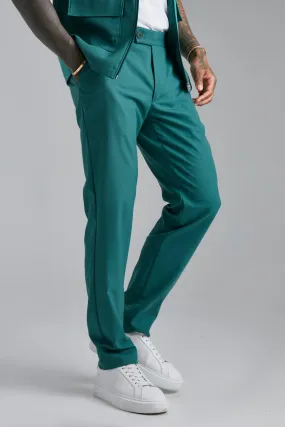 Slim Fit Plain Trousers