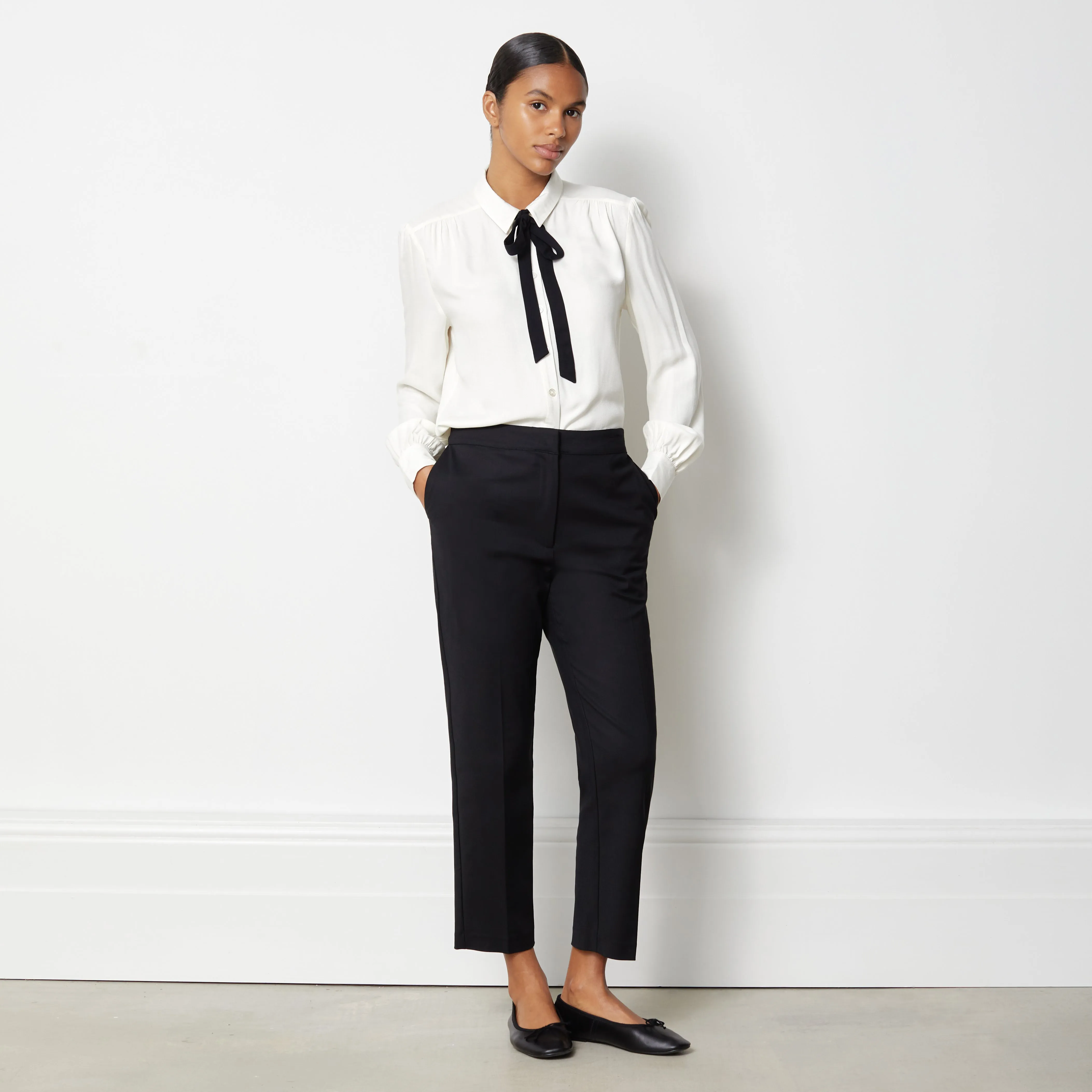 Slim Leg Tailored Trousers