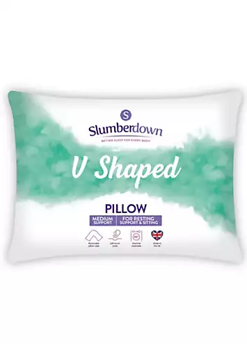 Slumberdown V Shaped Medium Pillow & Case | Kaleidoscope