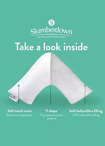 Slumberdown V Shaped Medium Pillow & Case | Kaleidoscope